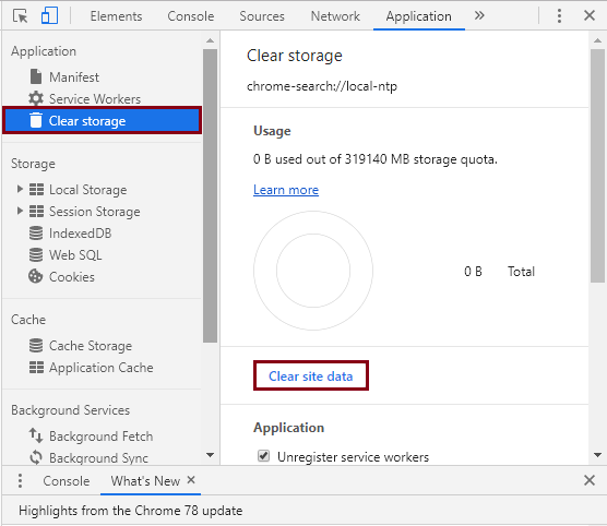 Clear Data and Storage to Fix Err_Cache_Miss Error in Google Chrome